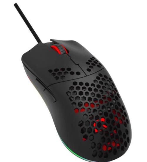 QUANTUM GAMİNG Hive Honeycomb RGB Optical Gaming Mouse,12800 DPI,6 Macro,Huano Switch